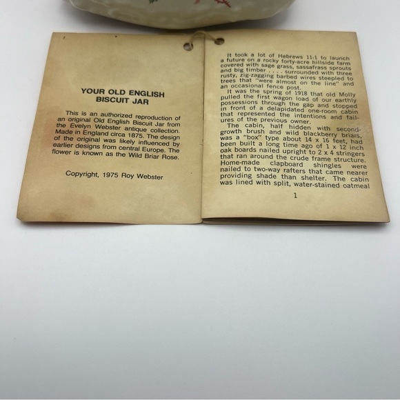 Old English Biscuit Jar - Vintage - 1975 - Picture 2 of 11